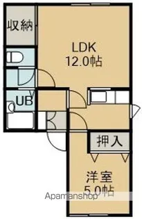ウィンディア万勝Ⅱ【103号室】の間取り