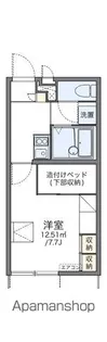 レオパレスルミナスU【105号室】の間取り