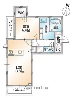 グランベレオ鷹匠【2階】の間取り