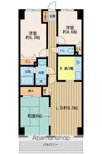 3LDKの間取り画像