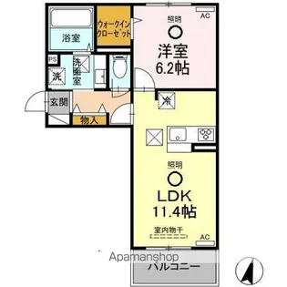 ラ・ルーチェ(中央区)【1階】の間取り