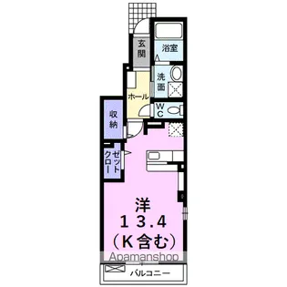 サン ミリュー【1階】の間取り