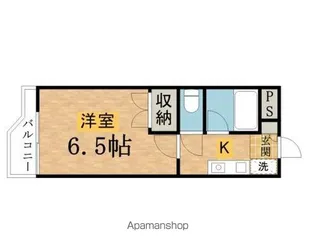 カサデューク八王子【105号室】の間取り