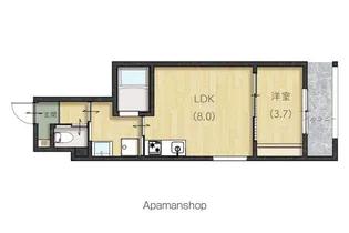 LIEN草津浜町【2階】の間取り