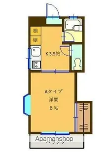 エステート鎌田Ⅱ【207号室】の間取り