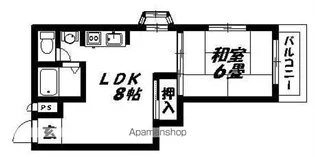 メゾンド紫香【305号室】の間取り