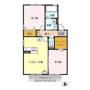 VILLA・RYUTAKU Ⅱ A【2階】の間取り