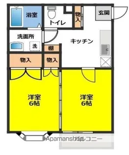 センチュリーハウス津志田B【2階】の間取り