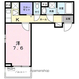 ルミナス カニヤ【1階】の間取り