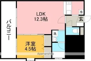 ALIVIO上水前寺【5階】の間取り