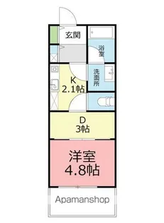 シャンテ伊勢原【3階】の間取り