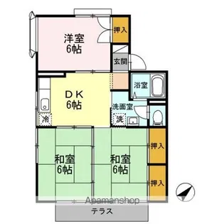 フォワイエ月見台【1階】の間取り