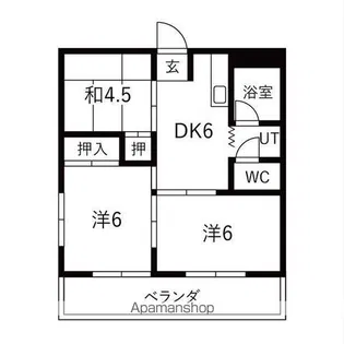 コーポ大晴【3階】の間取り