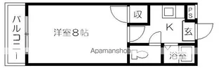 コーポ渡鹿【102号室】の間取り