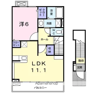 クラールⅠ【2階】の間取り