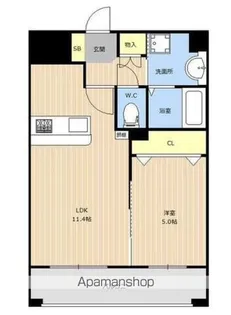 LIBTH博多駅南Ⅱ【504号室】の間取り