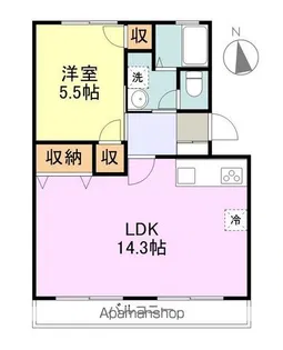 楠の台ハイツ【2階】の間取り