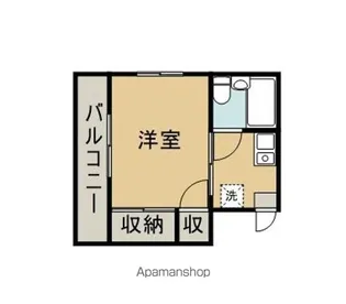 ハイツ香川【201号室】の間取り