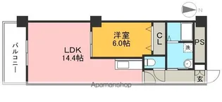 ルガーノⅡ【6階】の間取り