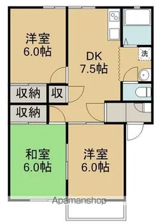 イーストヴィレッジA棟【2階】の間取り
