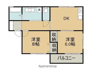セジュールS【A101号室】の間取り