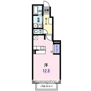 アルペンローゼ【1階】の間取り