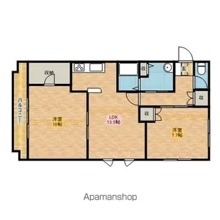 グランヴェール飛鳥【2階】の間取り