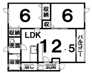 セイントハイムS【2階】の間取り