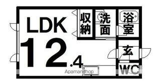 ハイツカネミⅠ【1階】の間取り