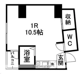 土田ビル【401号室】の間取り