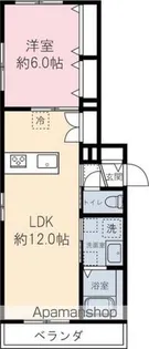ラ カーサドルチェ【202号室】の間取り