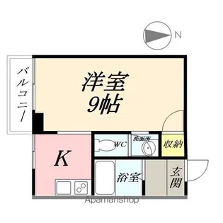 グランヴェール天神【4階】の間取り