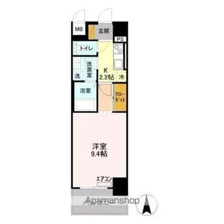 フロンティア・コンフォート研究学園【7階】の間取り