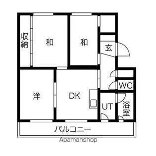 パークヒルズ真々地Ⅱ【308号室】の間取り