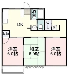 サニーハイツみわ6【103号室】の間取り