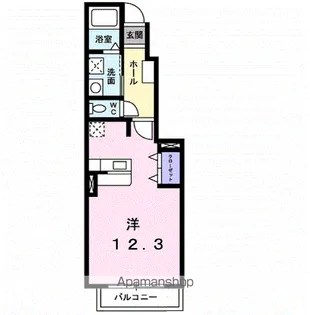 パルタウン壱番館【1階】の間取り