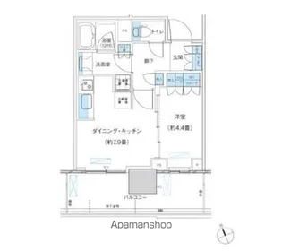 パークシティ柏の葉キャンパス ザ・ゲートタワー ウエスト【4階】の間取り