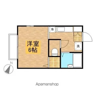 ハイツ・クレスト【1-A号室】の間取り