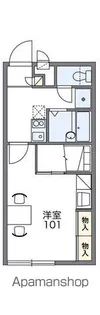 レオパレス観月【205号室】の間取り