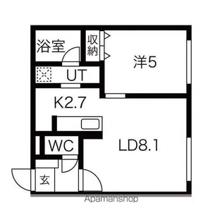 リリオ行啓通【4階】の間取り