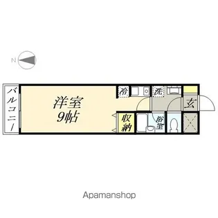 プランドール内山下【7階】の間取り