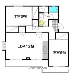 笹野ロイヤルハイツ A棟【203号室】の間取り