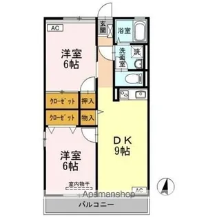 サンヴェール B棟【1階】の間取り