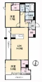 クロノス【2階】の間取り