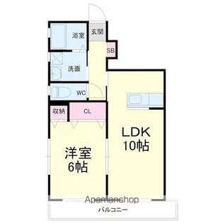 プリントスⅡ【1階】の間取り