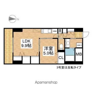 プレステージ千種【15階】の間取り