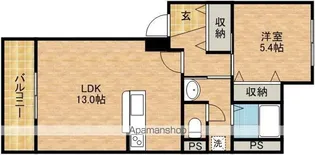 マーサ和地山【102号室】の間取り