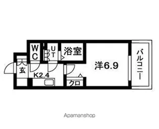 N.S.ZEAL大曽根【602号室】の間取り