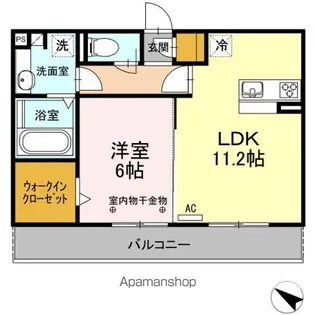 センブラーダ モンタナ【202号室】の間取り