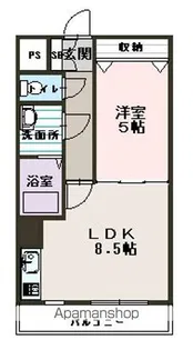 コートライベル【307号室】の間取り